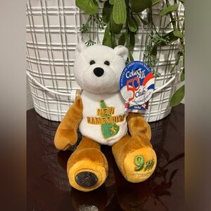 Coin Bear New Hampshire State Quarter Collectible Bear Limited Treasures NWT